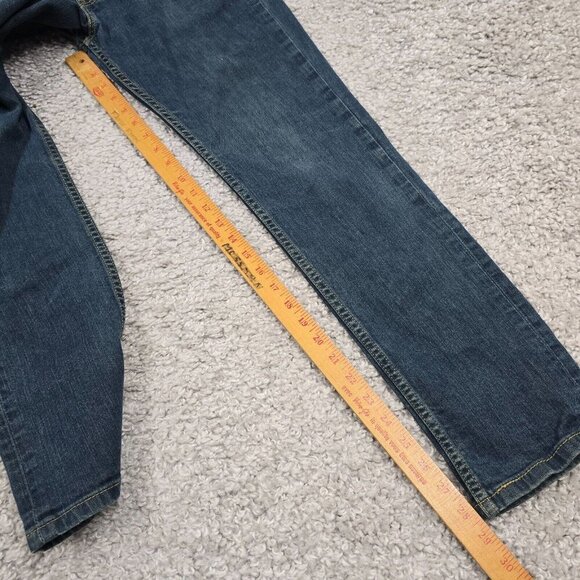 Levis 511 Jeans Men 32x30 (Fits 30x28.5) Blue Slim Straight Stretch Mid Rise Den - Picture 11 of 13